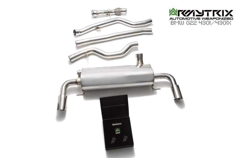 BMW 4er G22 420/430 (B48D) Non-OPF (2021-Present) ステンレス