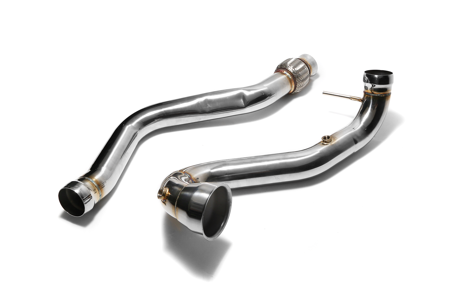Mercedes Benz A45/CLA45/GLA45 AMG (M133) ステンレス ダウンパイプ(触媒ストレート)