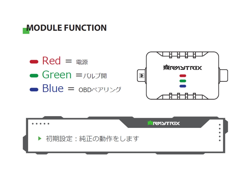 ARMYTRIX トゥルーワイヤレス OBDII リモコンキット（デュアルバルブ用） 1